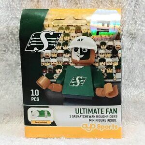 Sealed 2013 CFL Ultimate Fan Saskatchewan Roughriders Mini Figure by OYO Sports!